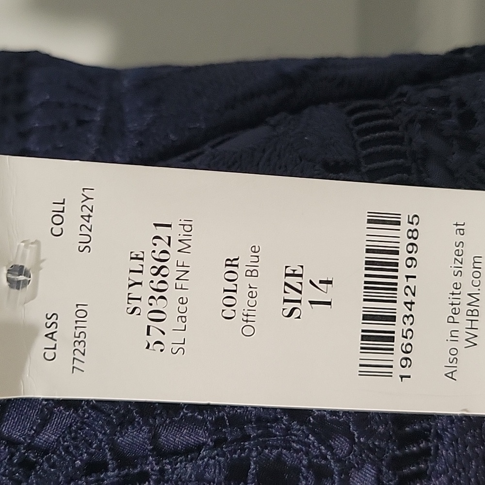 WHBM Lace Midi |Officer Blue (Navy) |  Size 14  👗 - Picture 13 of 16
